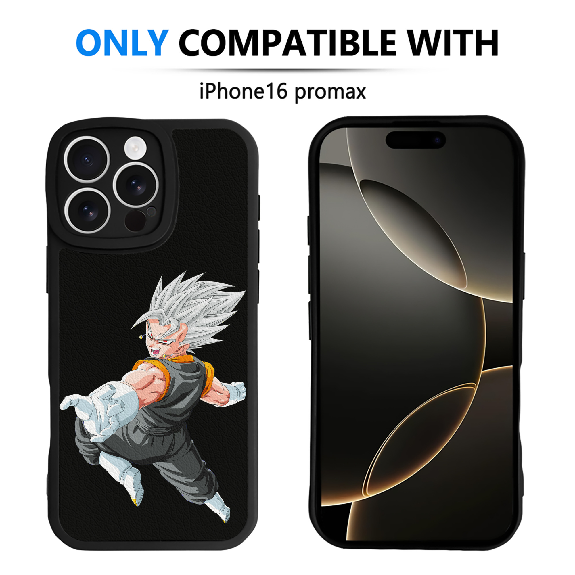 （画像用） ドラゴンボール ベジータ四世（Bejīta Yonsei）DRAGON BALL Vegeta IV 【iPhone 16シリーズ対応】シリコンスマホケース（レザー調） 材質：シリコン